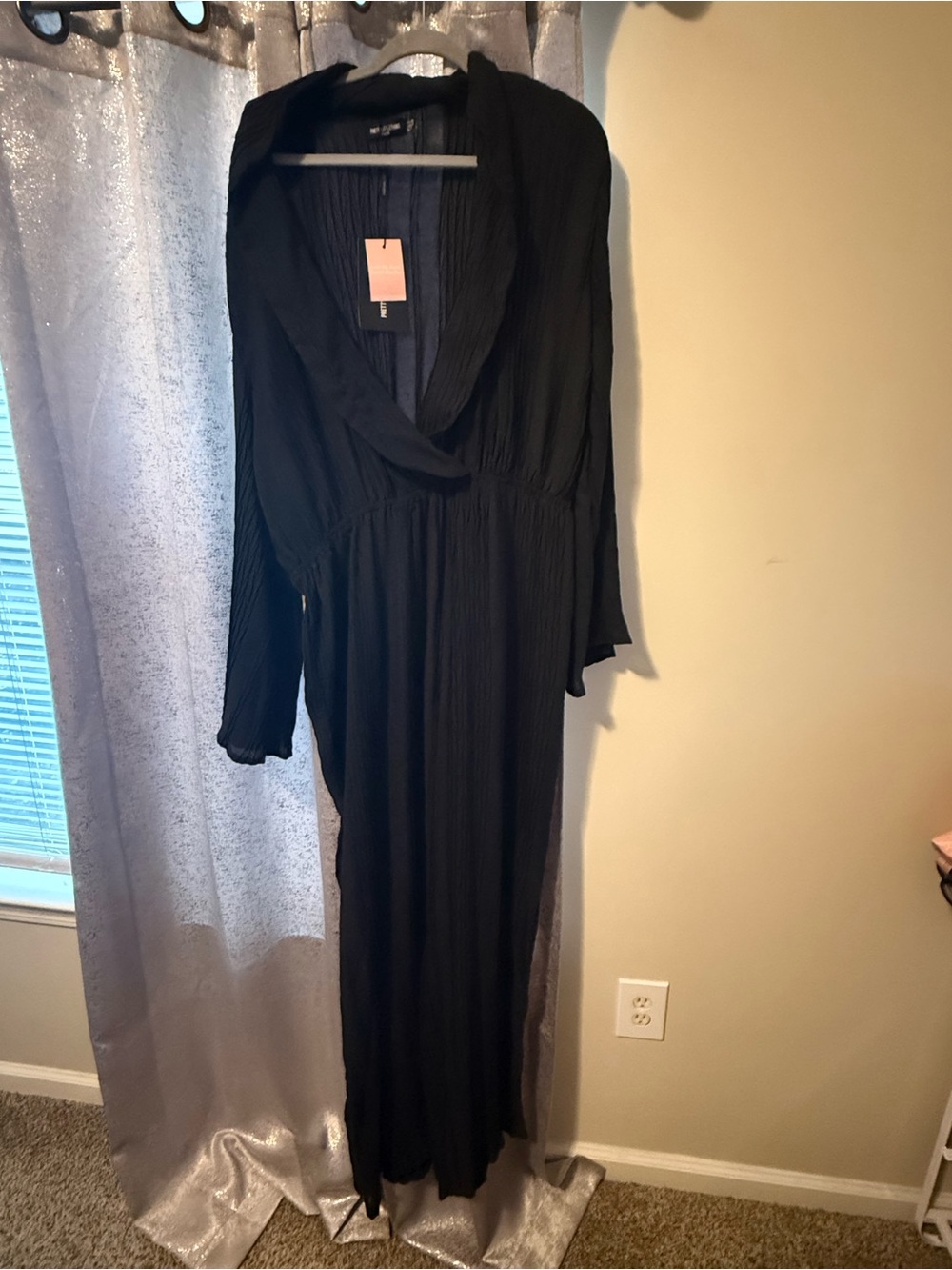 Black Long Sleeve Jumpsuit- Unbranded